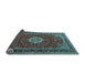 Sideview of Medallion Light Blue Traditional Rug, tr1634lblu