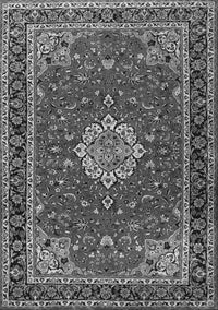 Medallion Gray Traditional Rug, tr1634gry