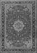 Medallion Gray Traditional Rug, tr1634gry