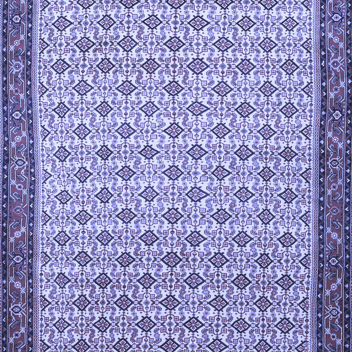 Machine Washable Persian Blue Traditional Rug, wshtr1635blu