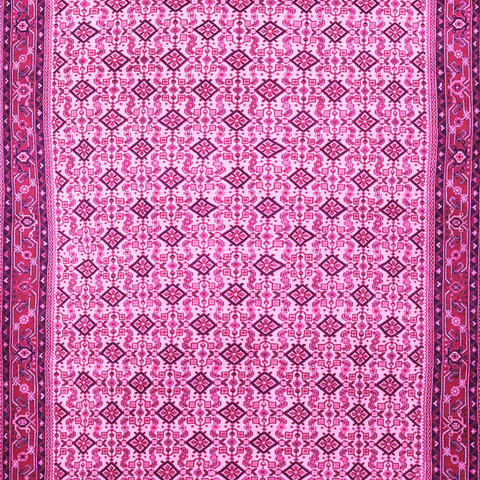 Machine Washable Persian Pink Traditional Rug, wshtr1635pnk