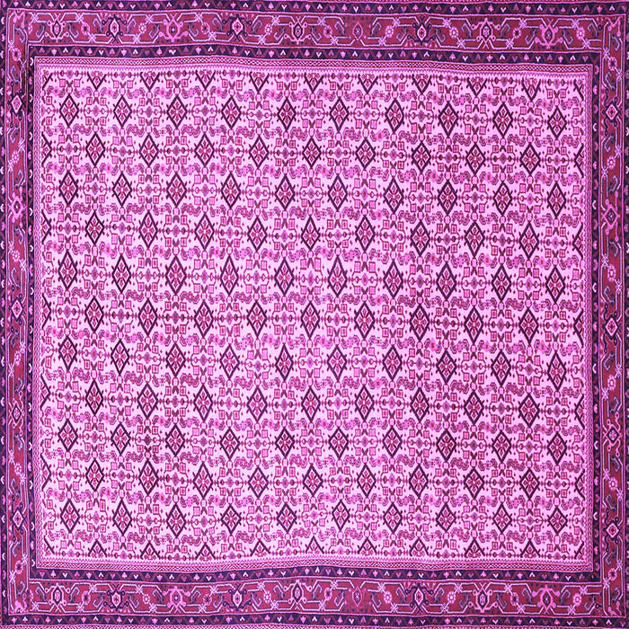Square Persian Purple Traditional Rug, tr1635pur