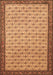 Machine Washable Persian Brown Traditional Rug, wshtr1635brn