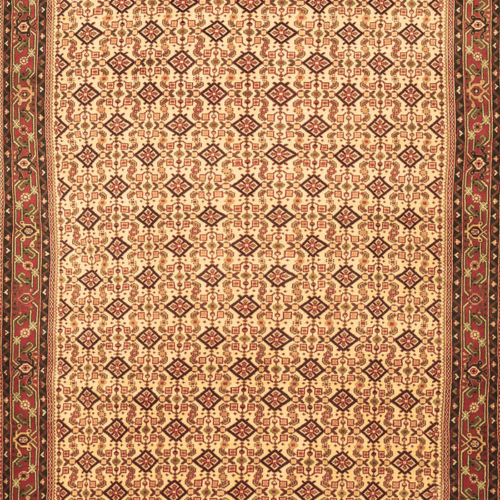 Machine Washable Persian Brown Traditional Rug, wshtr1635brn