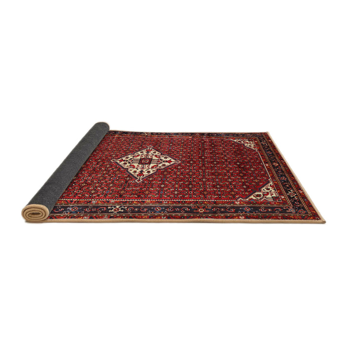 Sideview of Traditional Sienna Brown Persian Rug, tr1636