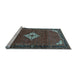 Sideview of Machine Washable Persian Light Blue Traditional Rug, wshtr1636lblu