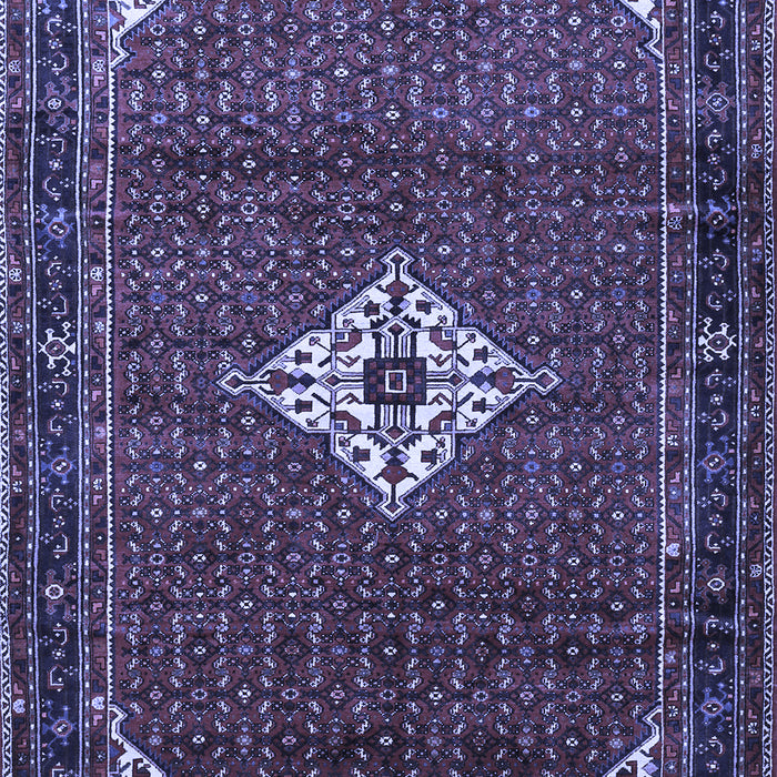 Machine Washable Persian Blue Traditional Rug, wshtr1636blu