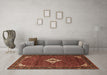 Machine Washable Persian Brown Traditional Rug in a Living Room,, wshtr1636brn