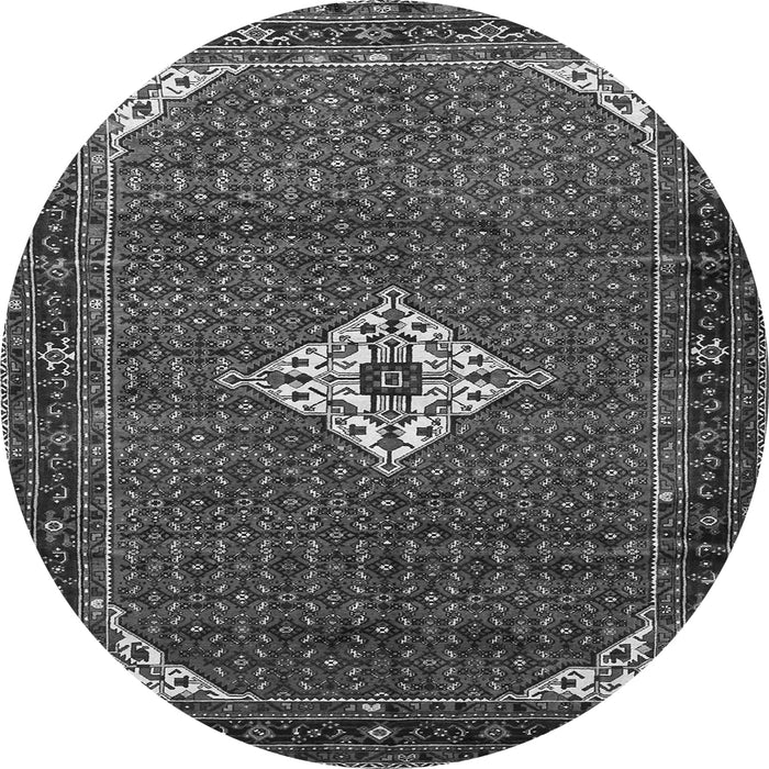 Square Persian Gray Traditional Rug, tr1636gry