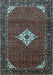 Machine Washable Persian Light Blue Traditional Rug, wshtr1636lblu