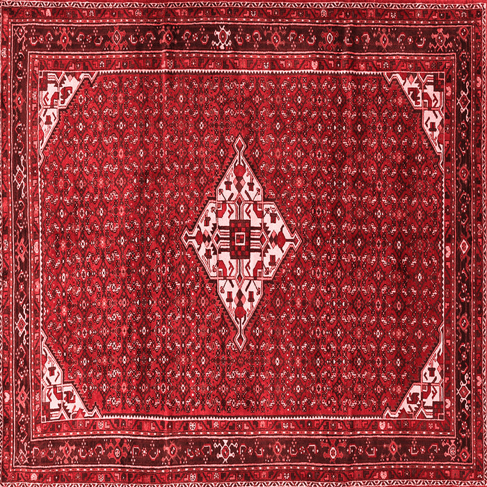 Machine Washable Persian Red Traditional Rug, wshtr1636red