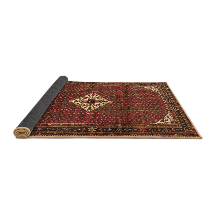 Sideview of Persian Brown Traditional Rug, tr1636brn