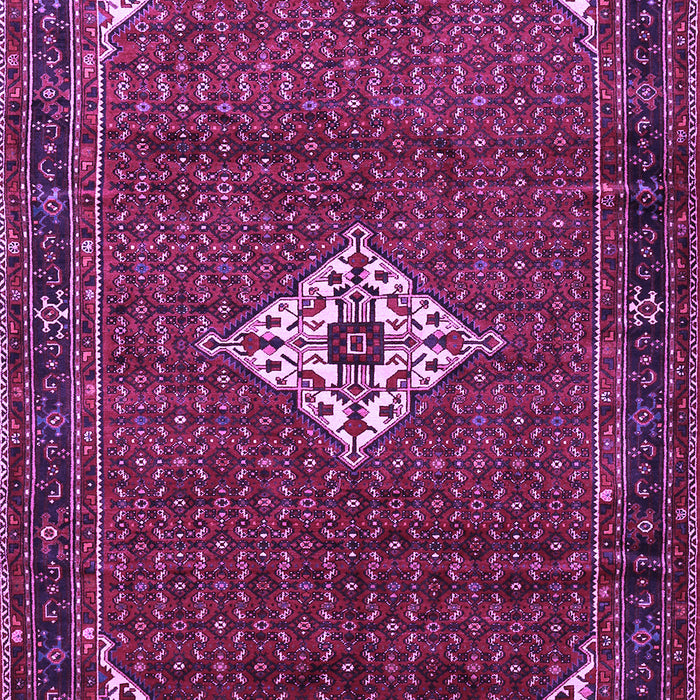 Machine Washable Persian Purple Traditional Area Rugs, wshtr1636pur