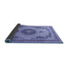 Sideview of Medallion Blue Traditional Rug, tr1637blu