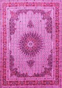 Medallion Pink Traditional Rug, tr1637pnk