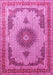 Medallion Pink Traditional Rug, tr1637pnk