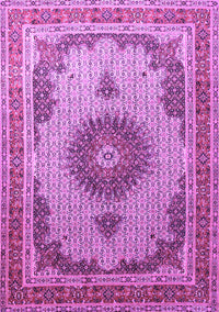 Medallion Purple Traditional Rug, tr1637pur