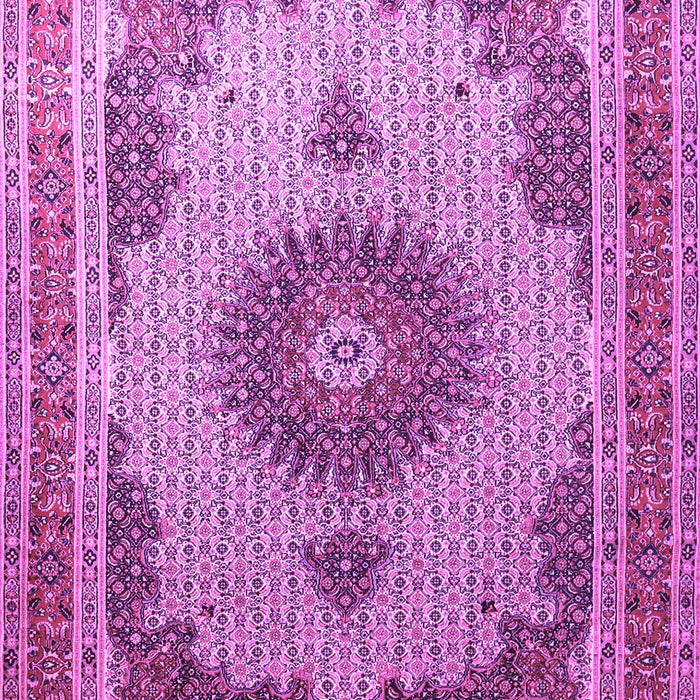 Medallion Purple Traditional Rug, tr1637pur