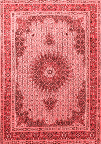 Medallion Red Traditional Rug, tr1637red