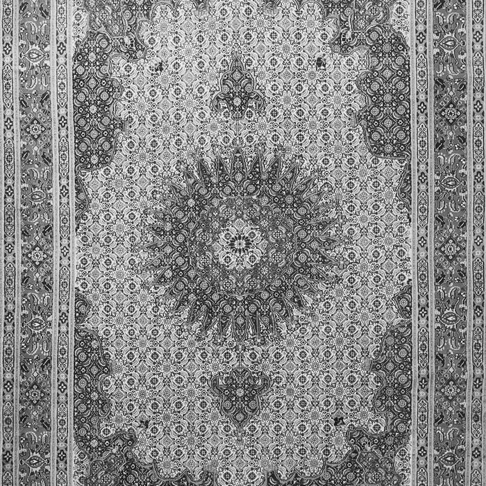 Medallion Gray Traditional Rug, tr1637gry