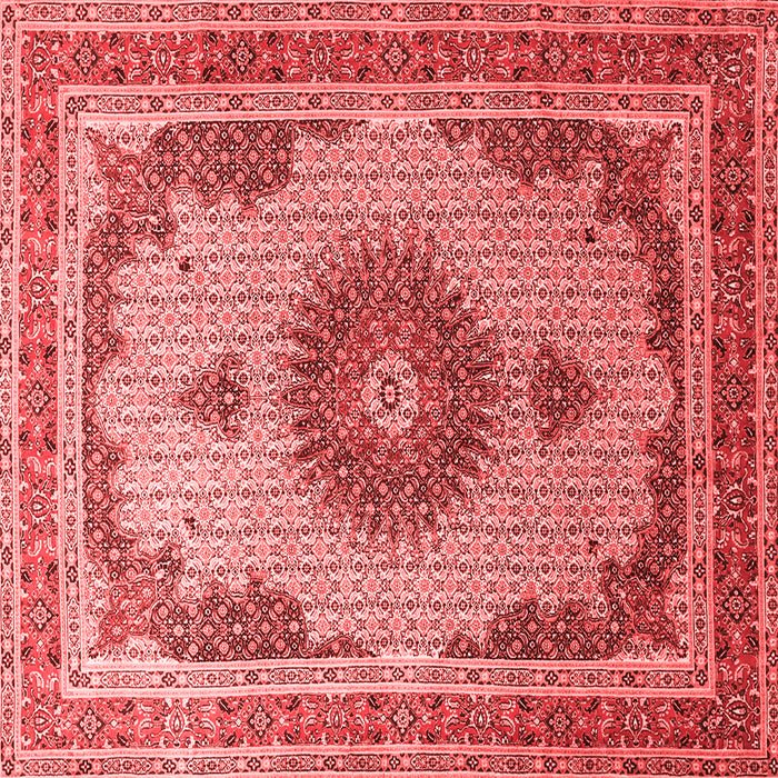 Medallion Red Traditional Rug, tr1637red