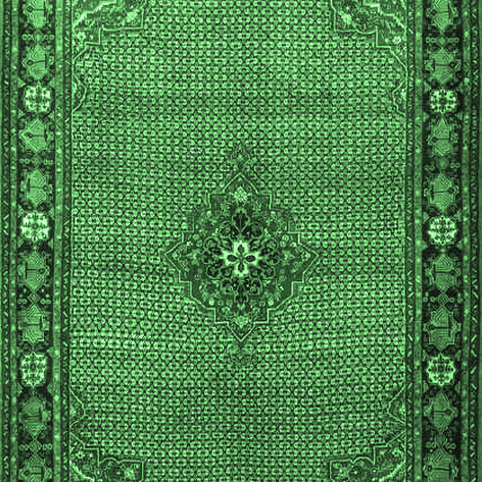 Persian Emerald Green Traditional Rug, tr1638emgrn