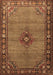 Machine Washable Persian Brown Traditional Rug, wshtr1638brn