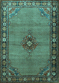 Persian Turquoise Traditional Rug, tr1638turq