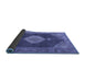 Sideview of Medallion Blue Traditional Rug, tr1639blu