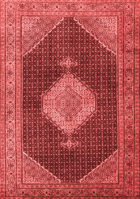 Medallion Red Traditional Rug, tr1639red