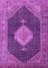 Machine Washable Medallion Purple Traditional Area Rugs, wshtr1639pur