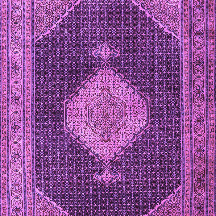 Machine Washable Medallion Purple Traditional Area Rugs, wshtr1639pur