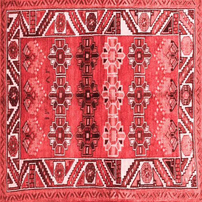 Machine Washable Persian Red Traditional Rug, wshtr163red