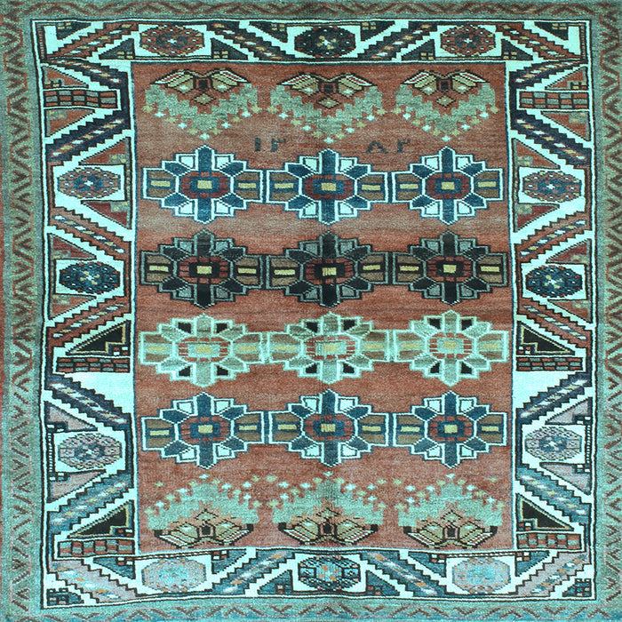 Square Persian Light Blue Traditional Rug, tr163lblu