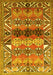 Machine Washable Persian Yellow Traditional Rug, wshtr163yw