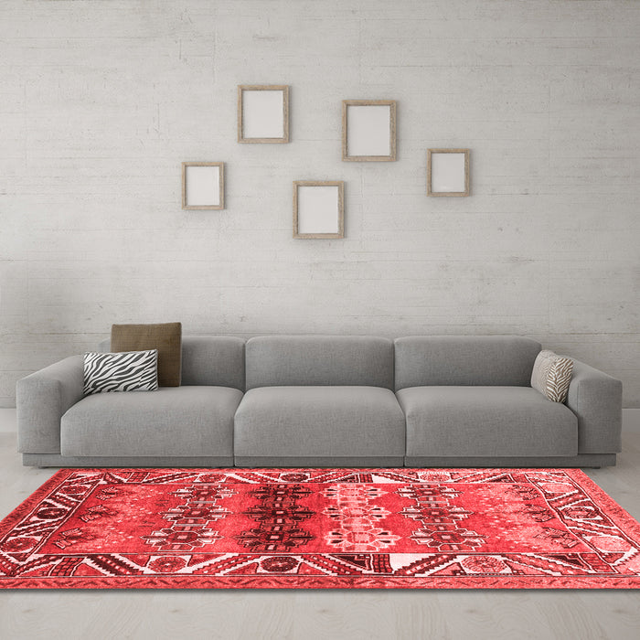 Traditional Red Washable Rugs