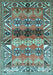 Machine Washable Persian Light Blue Traditional Rug, wshtr163lblu