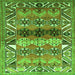 Serging Thickness of Persian Green Traditional Rug, tr163grn