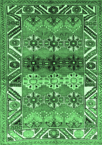 Persian Emerald Green Traditional Rug, tr163emgrn