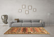 Machine Washable Persian Brown Traditional Rug in a Living Room,, wshtr163brn