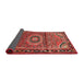 Sideview of Traditional Rust Pink Persian Rug, tr164