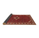Sideview of Traditional Gold Brown Persian Rug, tr1640