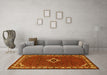 Machine Washable Persian Yellow Traditional Rug in a Living Room, wshtr1640yw