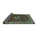 Sideview of Persian Turquoise Traditional Rug, tr1640turq