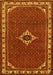 Machine Washable Persian Yellow Traditional Rug, wshtr1640yw