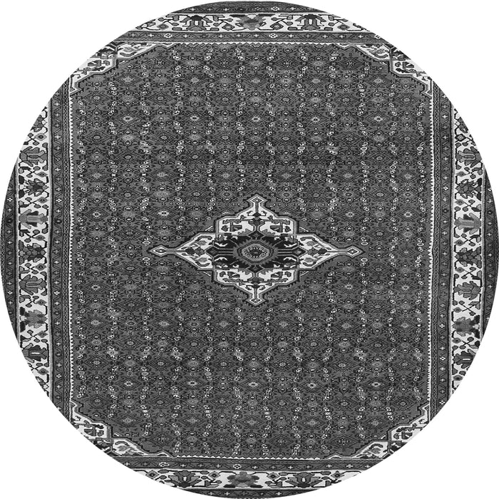Machine Washable Persian Gray Traditional Rug, wshtr1640gry