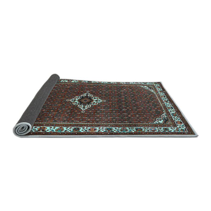 Sideview of Persian Light Blue Traditional Rug, tr1640lblu