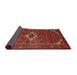 Sideview of Traditional Sienna Brown Persian Rug, tr1641