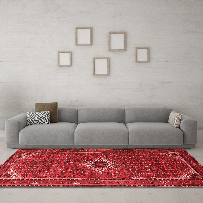 Traditional Red Washable Rugs