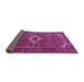 Sideview of Persian Purple Traditional Rug, tr1641pur